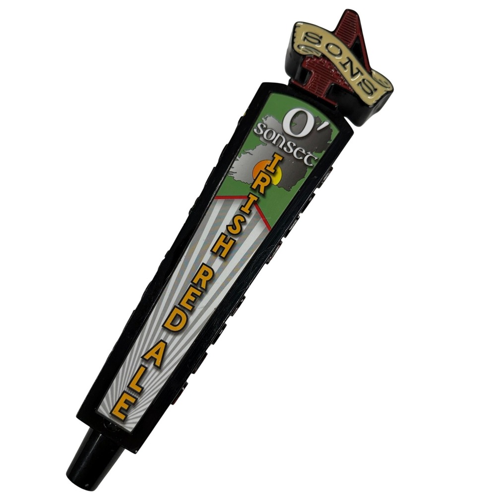 4 Sons OSonset Irish Red Ale Beer Tap Handle